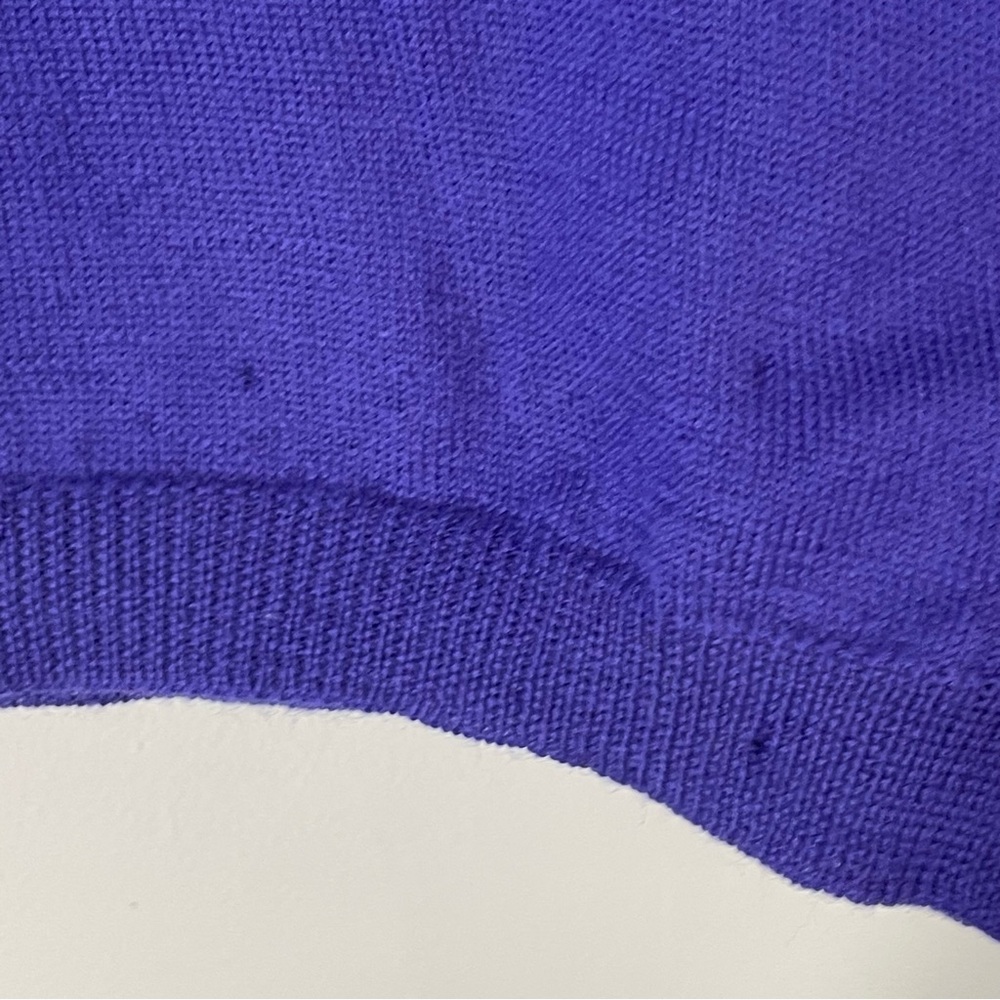 Cassidy for The Limited Vintage 100% Merino Wool Purple Cowl Neck Sweater S  NWT - Picture 5 of 8